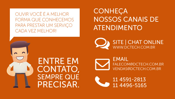 Canais de atendimento DCtech