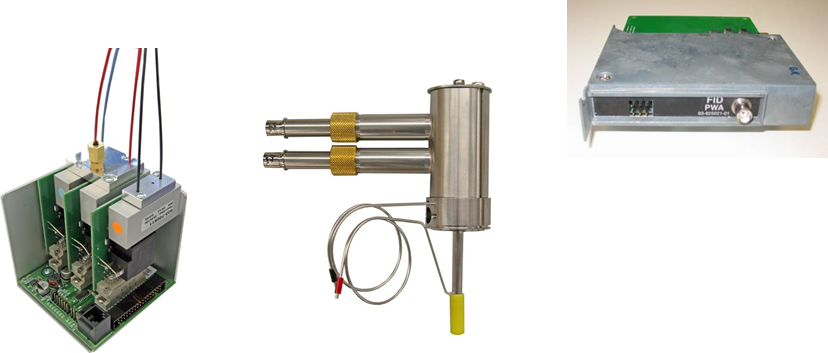 Componentes do sistema de detecção - Cromatógrafo Gasoso - CG Scion - Antigo Varian